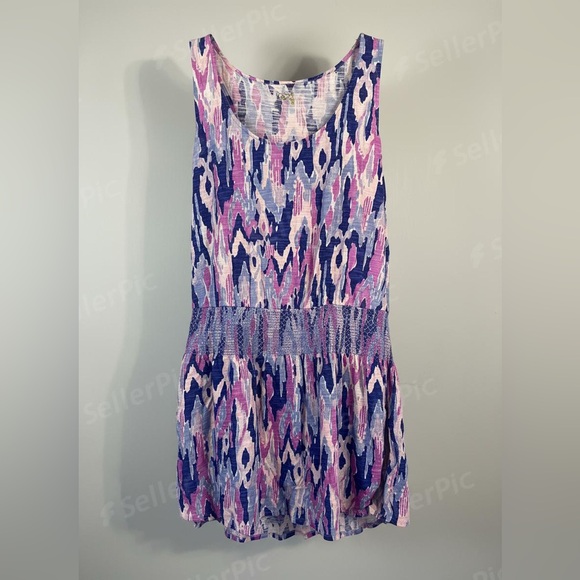 Lilly Pulitzer Dresses & Skirts - Lilly Pulitzer Purple and Pink Racer Back Slip-on Cotton Dress - Size XL